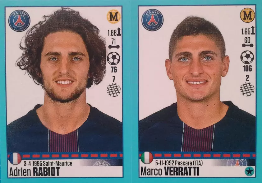 Foot 2016-17 - Adrien Rabiot - Marco Verratti - Paris