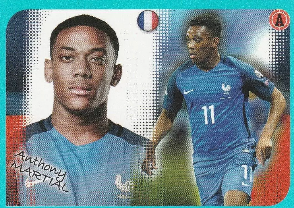 Foot 2016-17 - Anthony MARTIAL - Poster de l\'Equipe de France