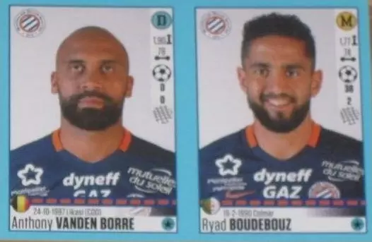 Foot 2016-17 (France) - Anthony Vanden Borre - Ryad Boudebouz - Montpellier