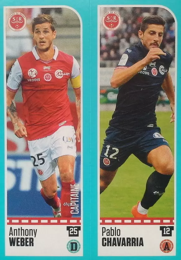 Foot 2016-17 (France) - Anthony Weber - Pablo Chavarria - Reims