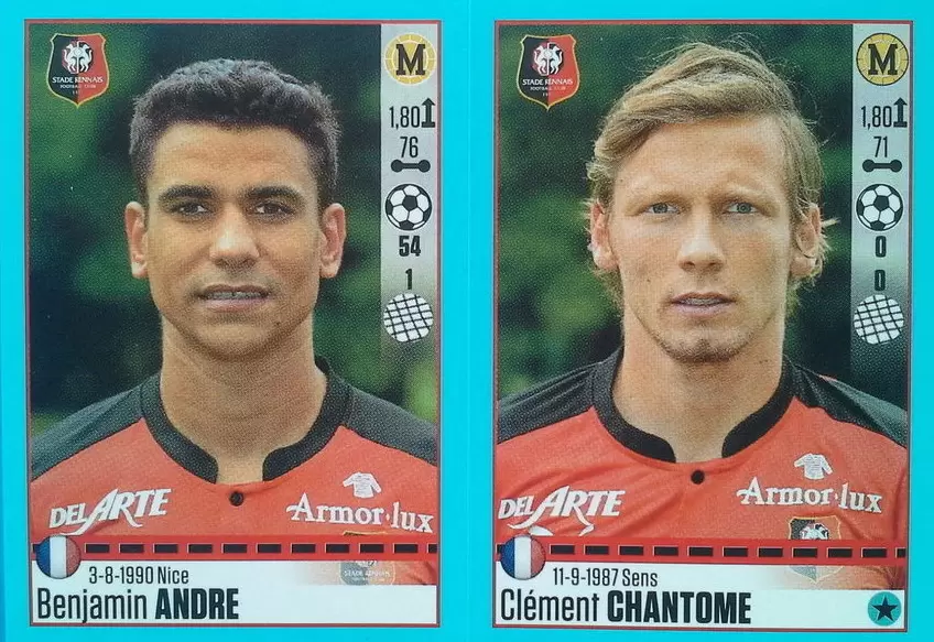 Foot 2016-17 - Benjamin Andre - Clément Chantome - Rennes