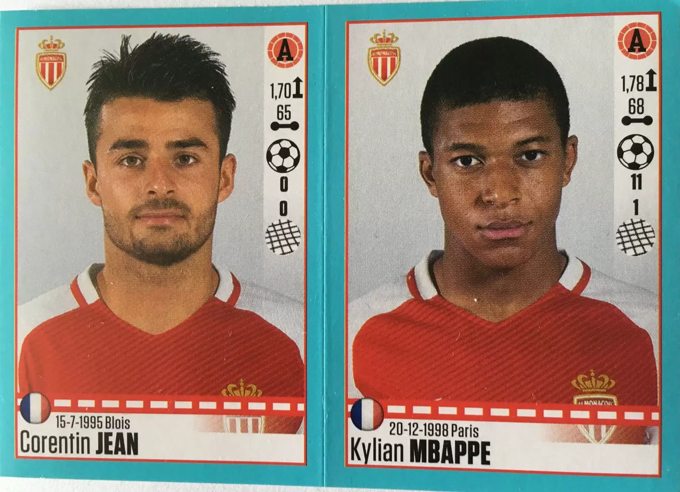 Foot 2016-17 (France) - Corentin Jean - Kylian Mbappe - Monaco