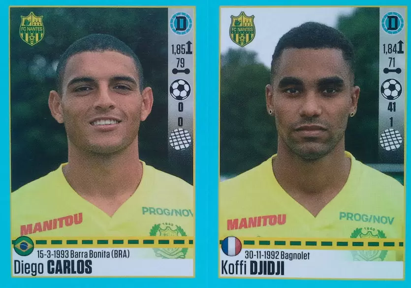 Foot 2016-17 - Diego Carlos - Koffi Djidji - Nantes