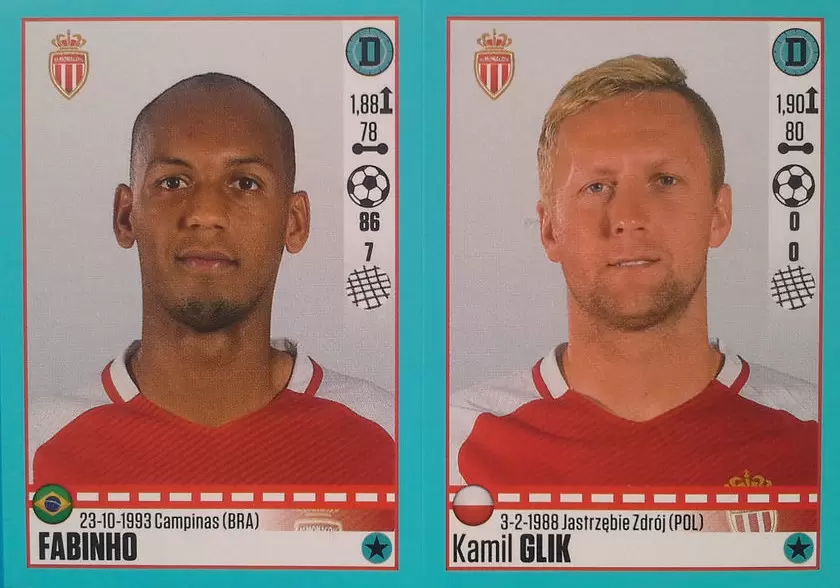 Foot 2016-17 (France) - Fabinho - Kamil Glik - Monaco