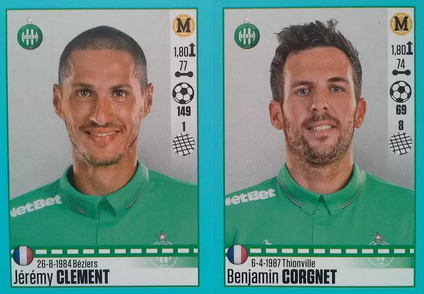 Foot 2016-17 - Jérémy Clement - Benjamin Corgnet - Saint-Etienne