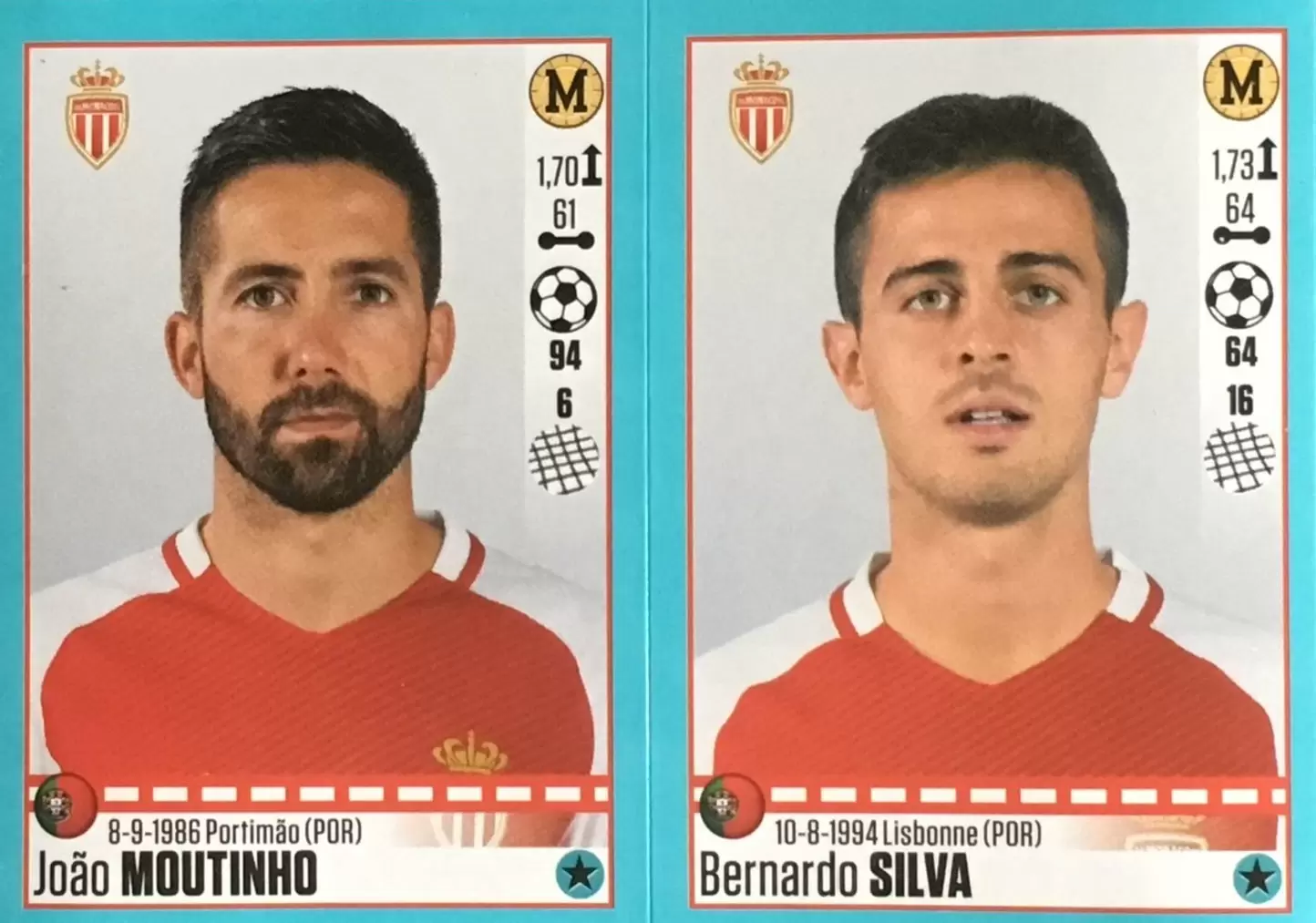 Foot 2016-17 (France) - João Moutinho - Bernardo Silva - Monaco