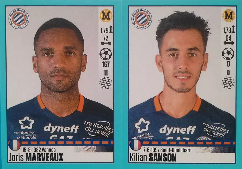 Foot 2016-17 - Joris Marveaux - Kilian Sanson - Montpellier
