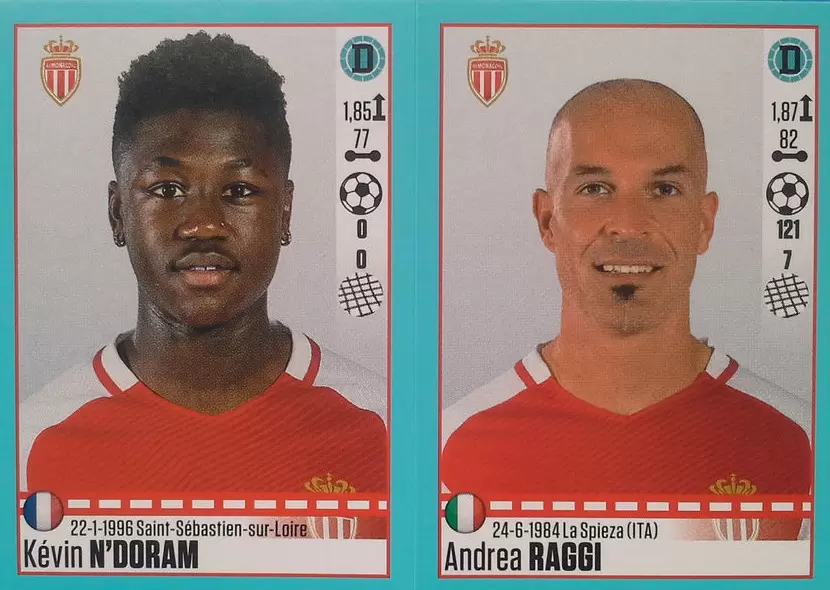 Foot 2016-17 (France) - Kévin N\'Doram - Andrea Raggi - Monaco