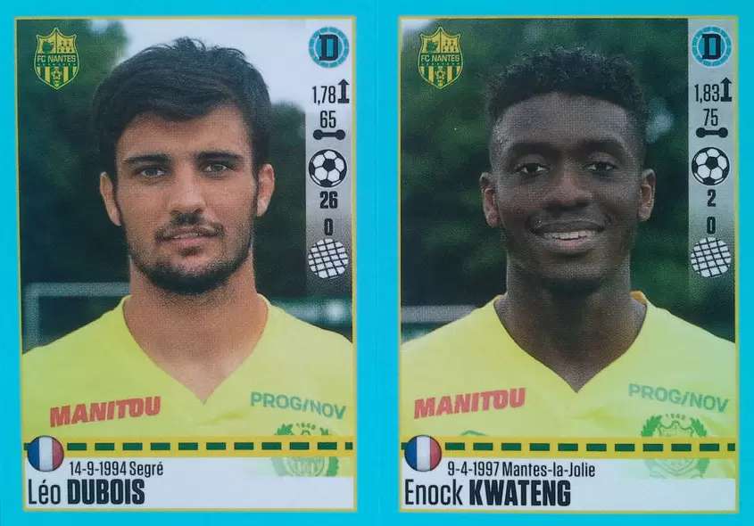 Foot 2016-17 - Léo Dubois - Enock Kwateng - Nantes