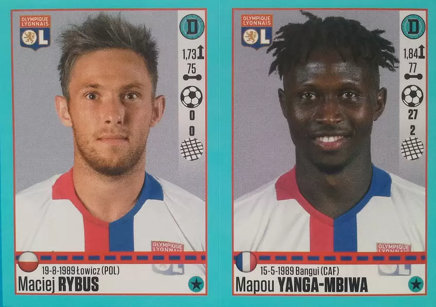 Foot 2016-17 - Maciej Rybus - Mapou Yanga-Mbiwa - Lyon