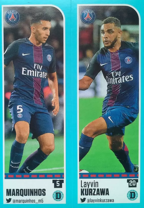 Foot 2016-17 (France) - Marquinhos - Layvin Kurzawa - Paris