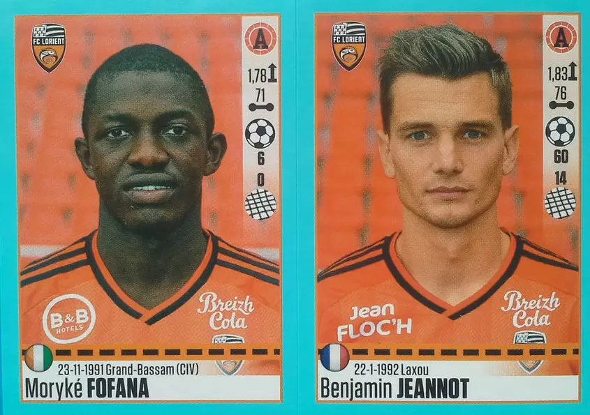 Foot 2016-17 - Moryké Fofana - Benjamin Jeannot - Lorient