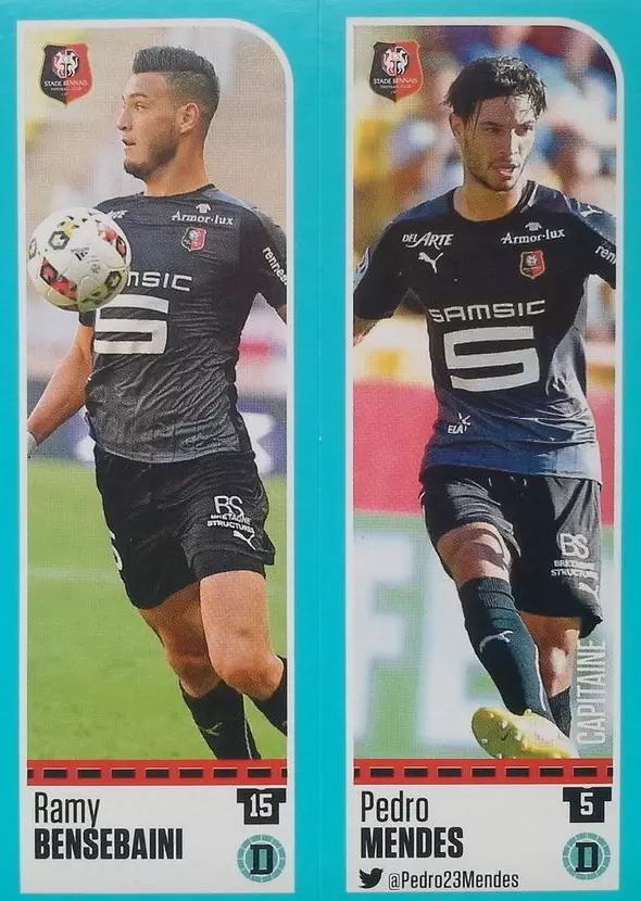 Foot 2016-17 - Ramy Bensebaini - Pedro Mendes - Rennes