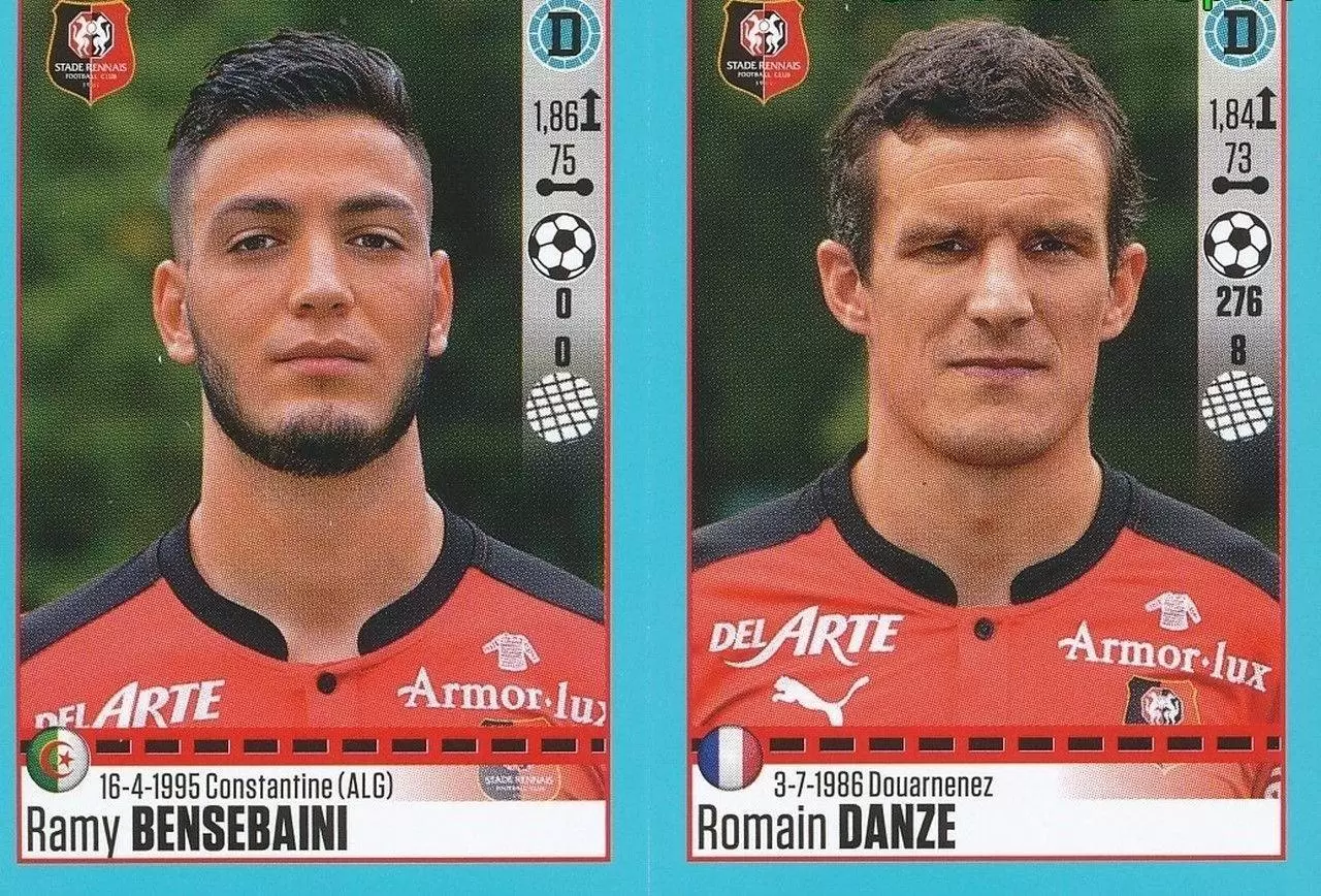 Foot 2016-17 - Ramy Bensebaini - Romain Danze - Rennes
