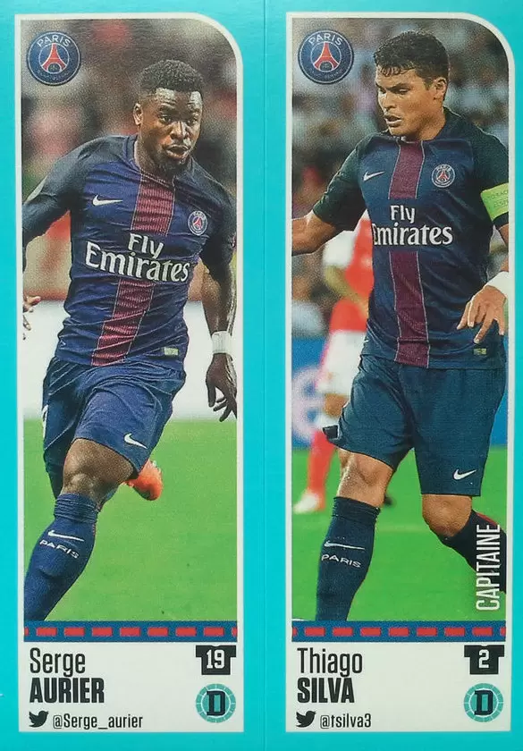 Foot 2016-17 (France) - Serge Aurier - Thiago Silva - Paris