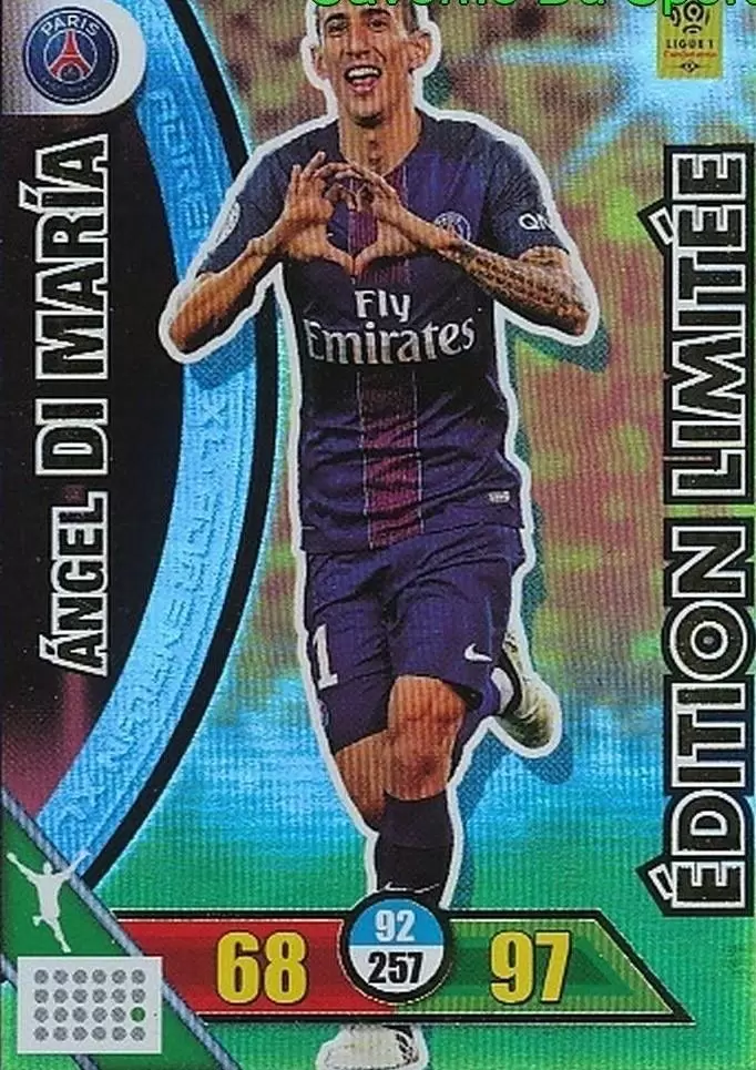 Adrenalyn XL 2017-18 - Ángel Di María - Paris Saint-Germain - Edition Limitée
