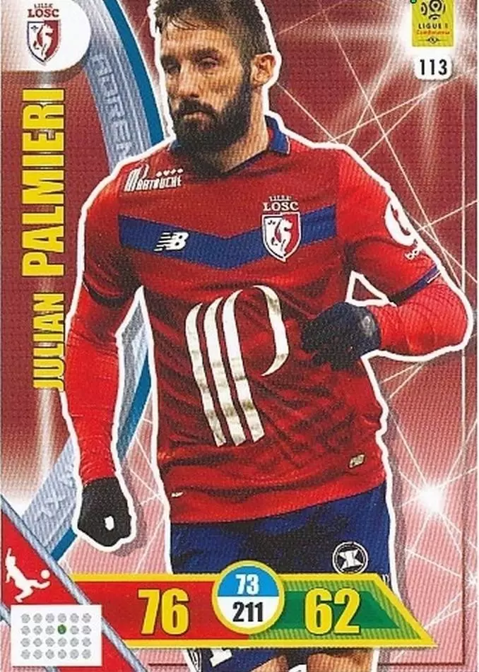 Adrenalyn XL 2017-18 - Julian Palmieri - LOSC Lille
