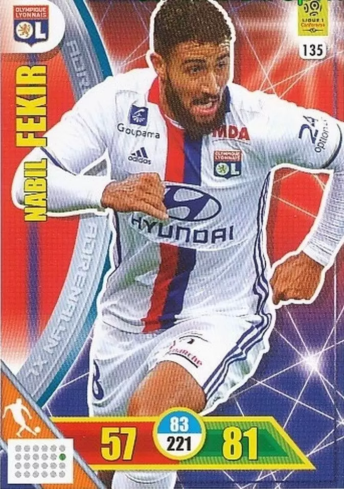 Adrenalyn XL 2017-18 - Nabil Fekir - Olympique Lyonnais