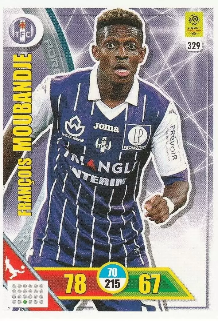 Adrenalyn XL 2017-18 - François Moubandje - Toulouse FC