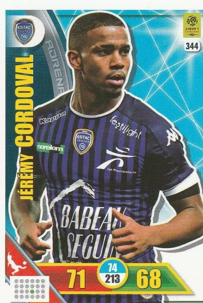 Adrenalyn XL 2017-18 - Jérémy Cordoval - ESTAC Troyes