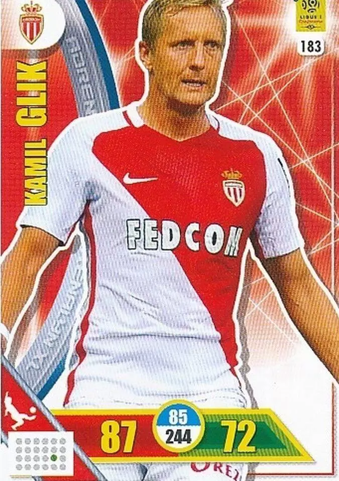 Adrenalyn XL 2017-18 - Kamil Glik - AS Monaco