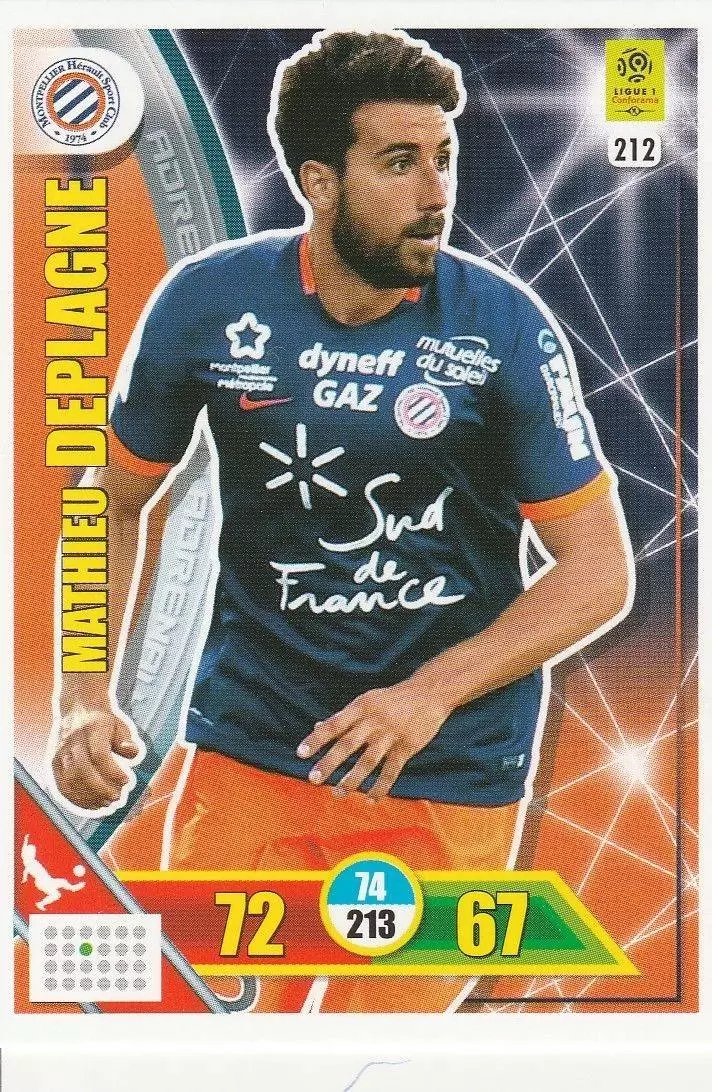 Adrenalyn XL 2017-18 - Mathieu Deplagne - Montpellier Hérault SC