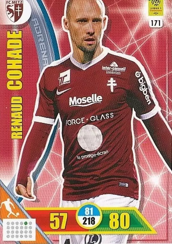 Adrenalyn XL 2017-18 - Renaud Cohade - FC Metz