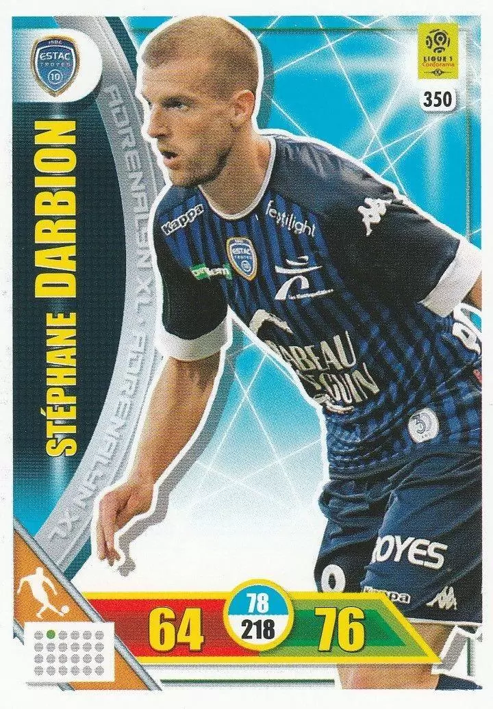 Adrenalyn XL 2017-18 - Stéphane Darbion - ESTAC Troyes