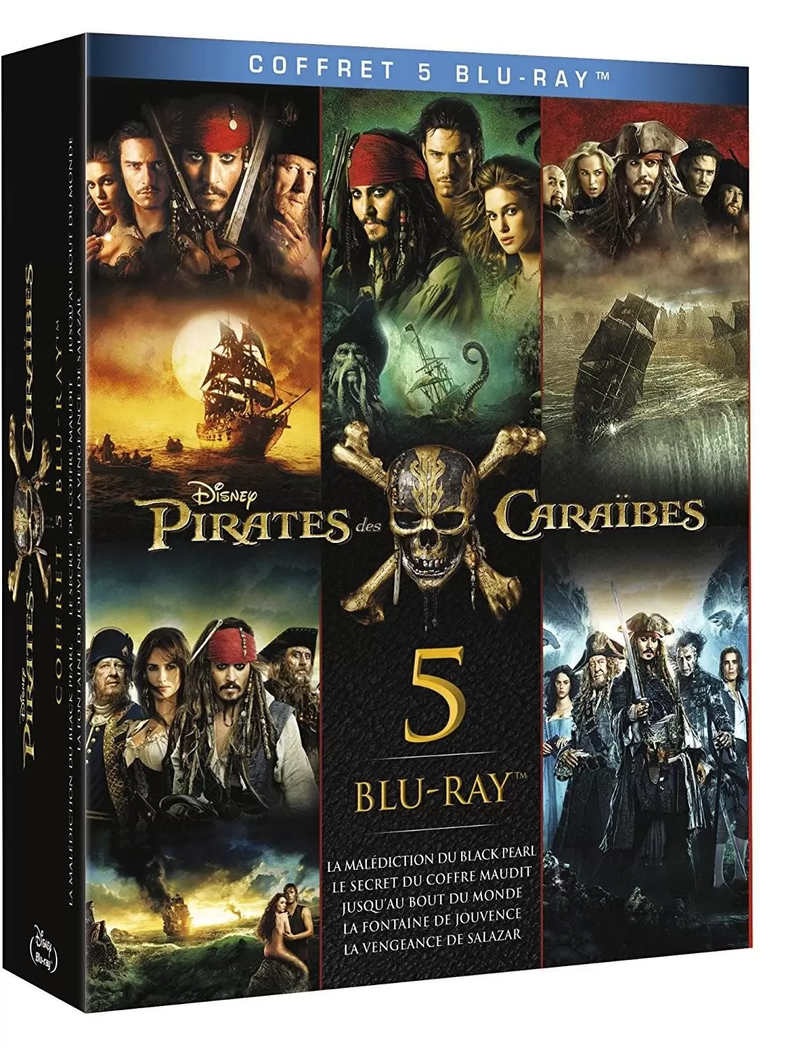 Pirates des Caraïbes - Pirates des Caraïbes - Coffret 5 Blurays