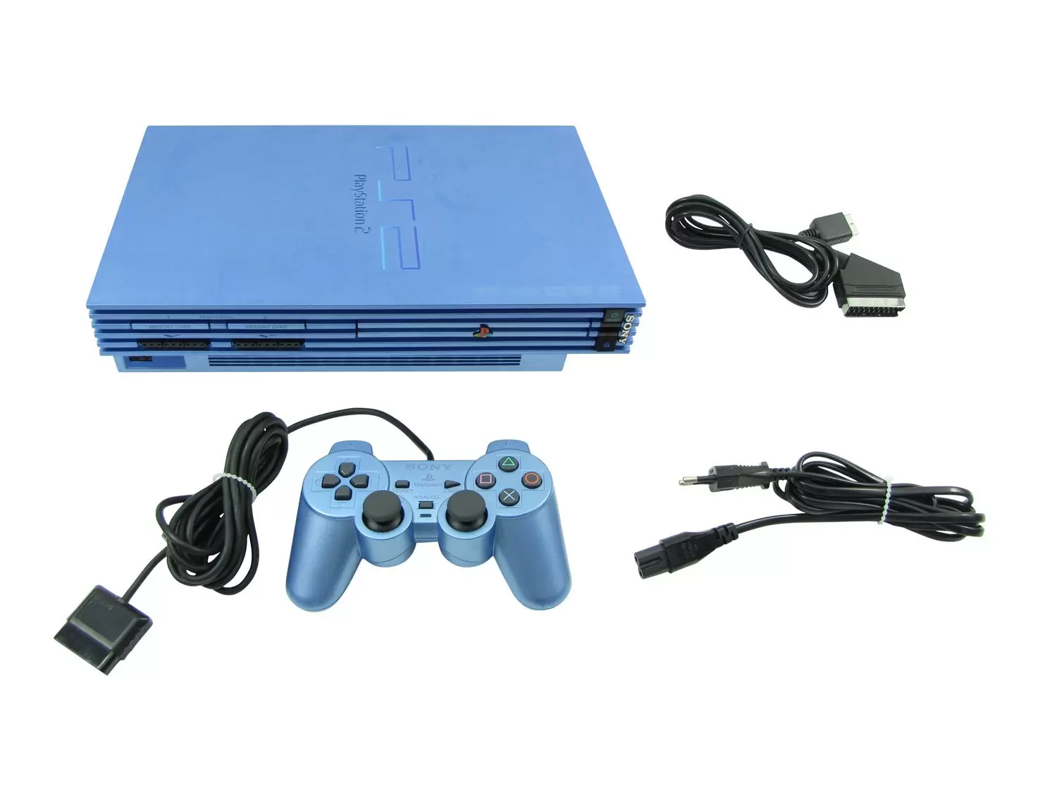 PlayStation 2 Stuff - PlayStation 2 - 50 Millionth Edition - Aqua Blue