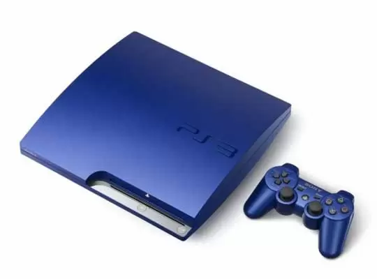 PlayStation 3 stuff - PlayStation 3 Slim Gran Turismo 5 Titanium Blue