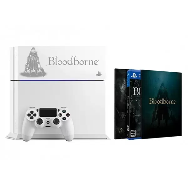 PS4 Stuff - PlayStation 4 - Glacier White - Bloodborne
