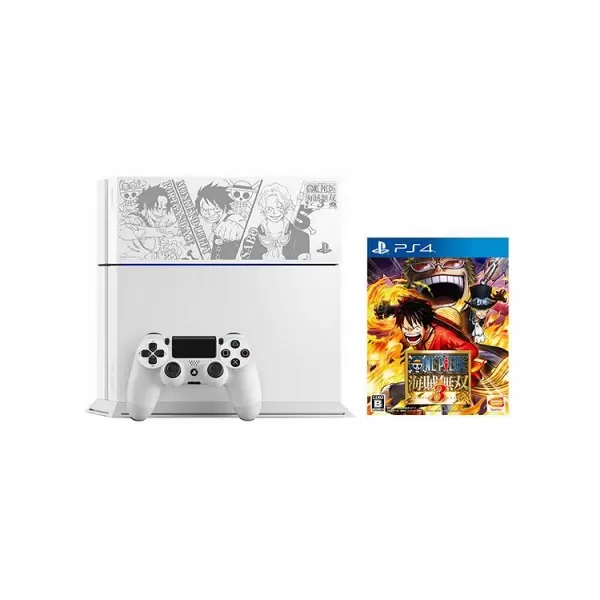 Matériel PS4 - PlayStation 4 - Glacier White - One Piece Kaisoku Musou