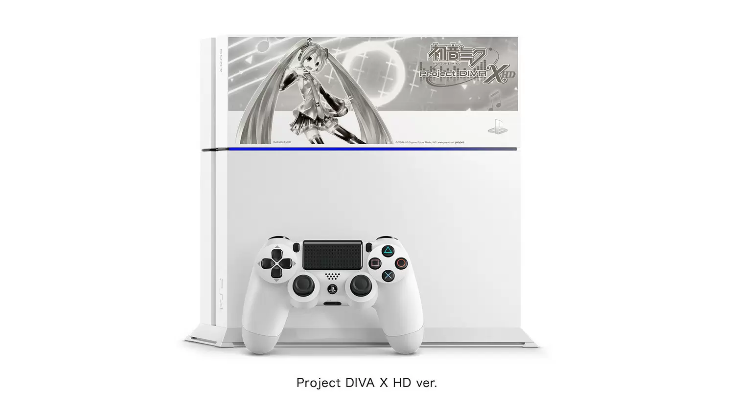 PS4 Stuff - PlayStation 4 - Glacier White - Hatsune Miku Projet Diva X