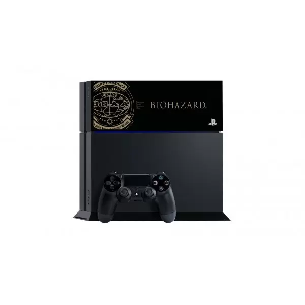 Matériel PS4 - PlayStation 4 - Jet Black - Resident Evil Biohazard BSAA