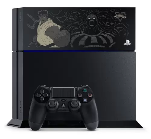 PS4 Stuff - PlayStation 4 - Jet Black - Street Fighter Ryu and Necali