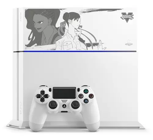 Matériel PS4 - PlayStation 4 - Glacier White - Street Fighter Chun-Li and Laura