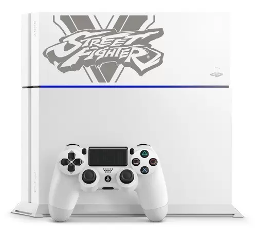 Matériel PS4 - PlayStation 4 - Glacier White - Street Fighter Logo