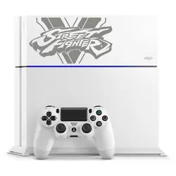 PlayStation 4 - Glacier White - Street Fighter Logo