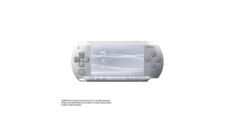 Sony PSP Slim & Lite Handheld Game Console - Ice Silver