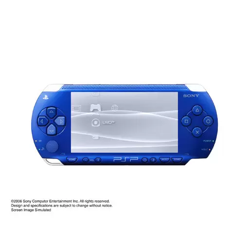Matériel PSP - PSP 1000 Metallic Blue