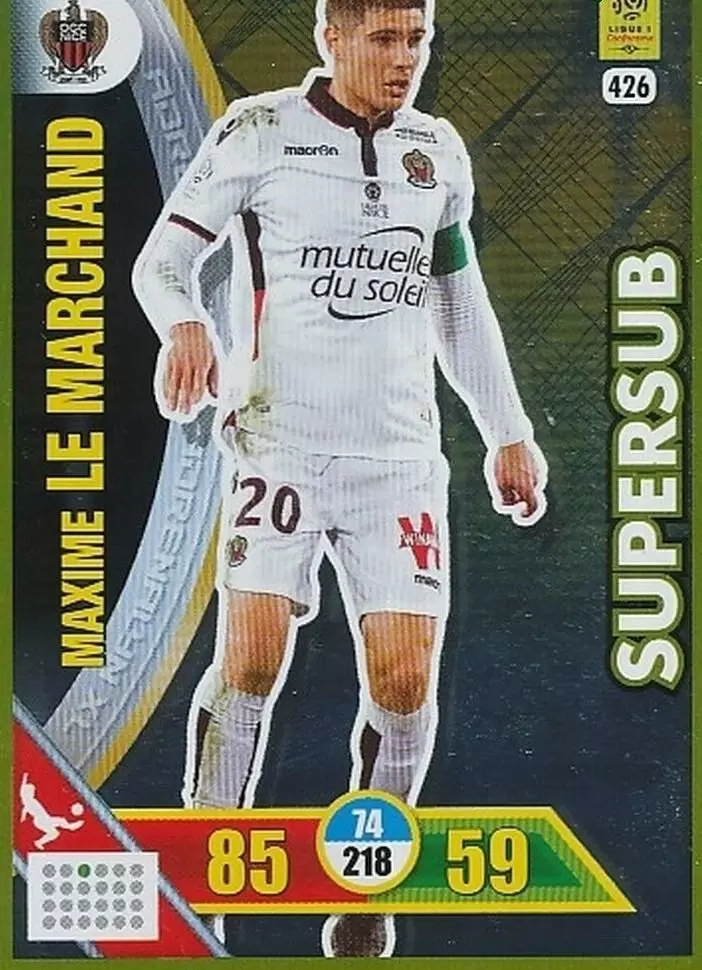 Adrenalyn XL 2017-18 - Maxime Le Marchand - OGC Nice