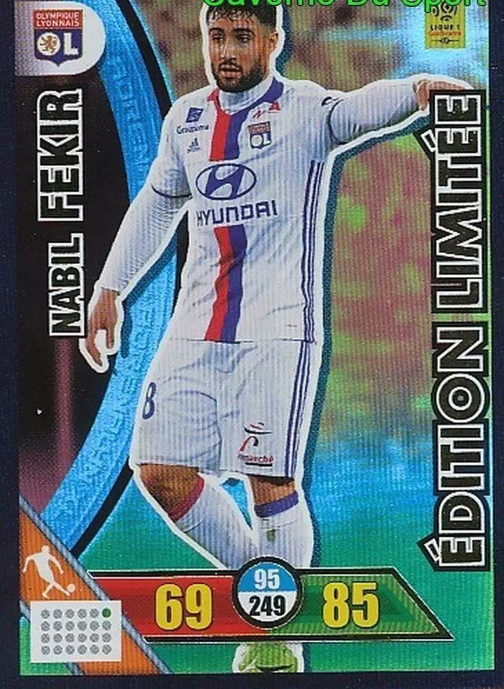 Adrenalyn XL 2017-18 - Nabil Fekir - Olympique Lyonnais - Edition Limitée