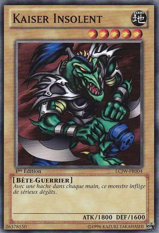 Collection Légendaire 4 : Le Monde de Joey LCJW - Kaiser Insolent