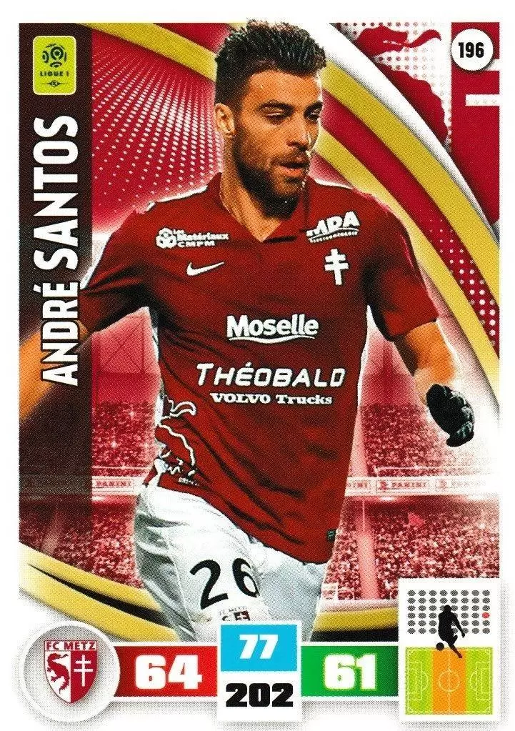Adrenalyn XL Foot 2016-2017 - André Santos - FC Metz