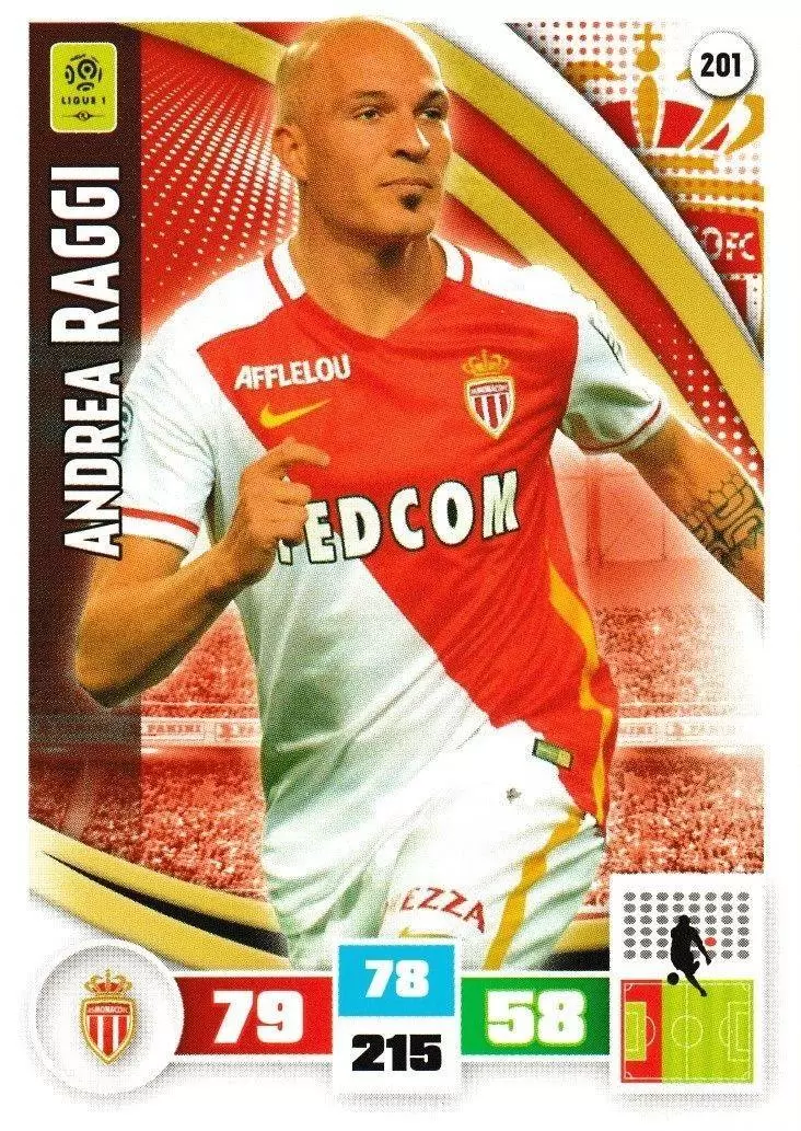 Adrenalyn XL Foot 2016-2017 - Andrea Raggi - AS Monaco