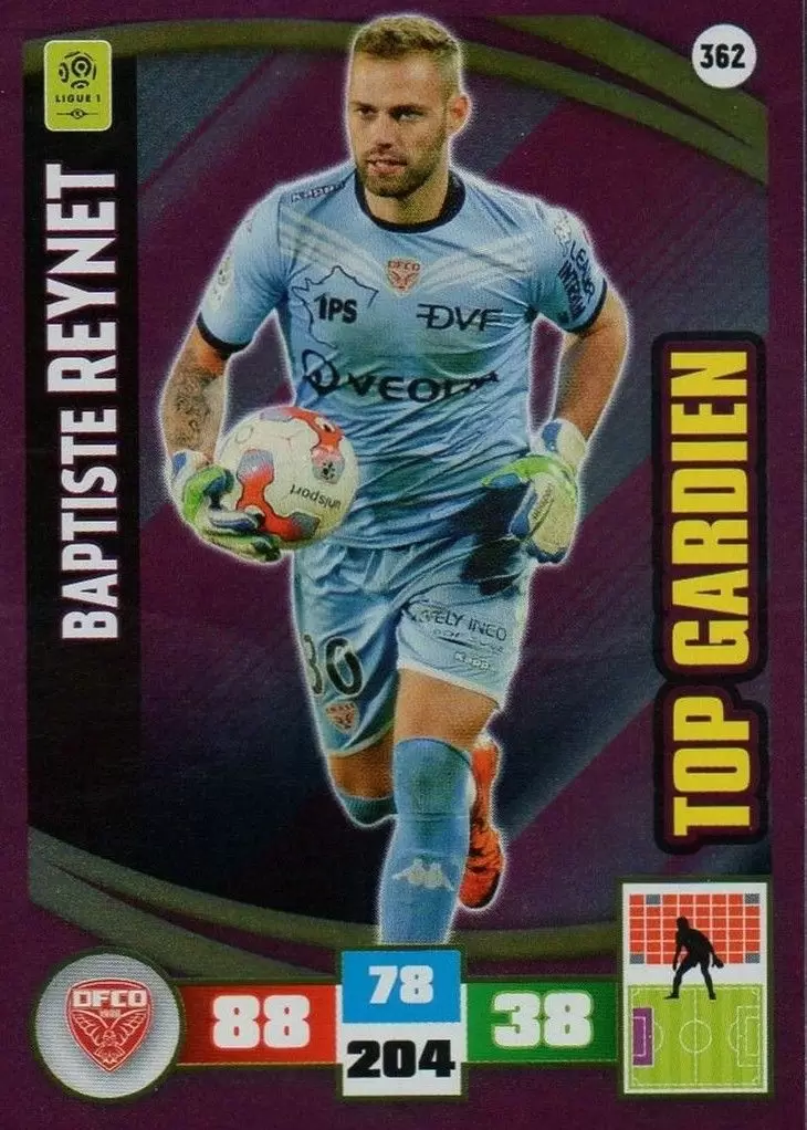 Adrenalyn XL Foot 2016-2017 - Baptiste Reynet - Dijon FCO
