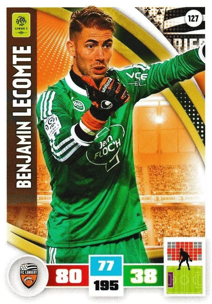 Adrenalyn XL Foot 2016-2017 - Benjamin Lecomte - FC Lorient