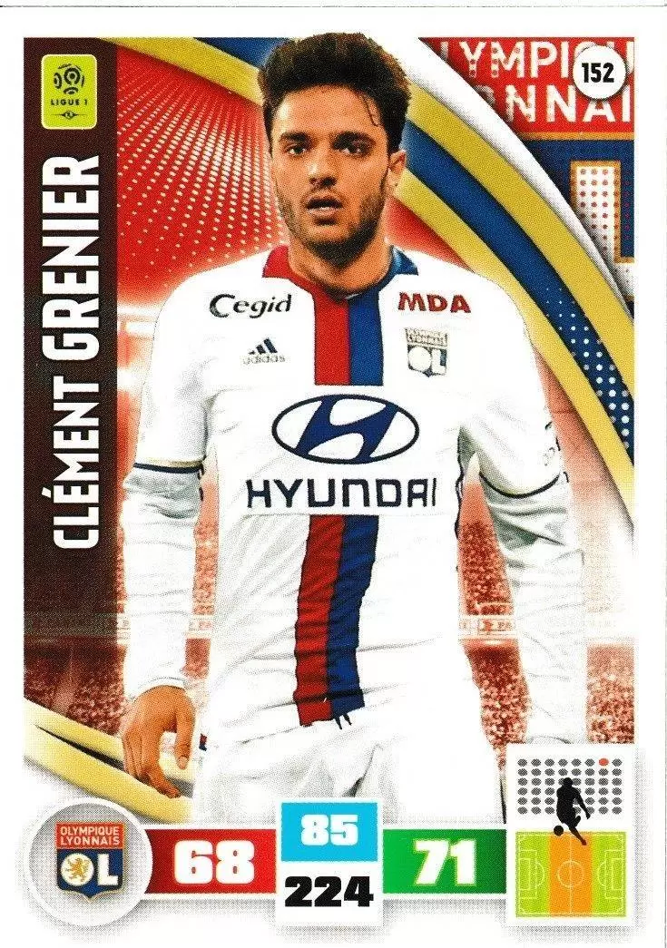 Adrenalyn XL Foot 2016-2017 - Clément Grenier - Olympique Lyonnais