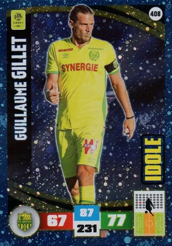 Adrenalyn XL Foot 2016-2017 - Guillaume Gillet - FC Nantes - Idole